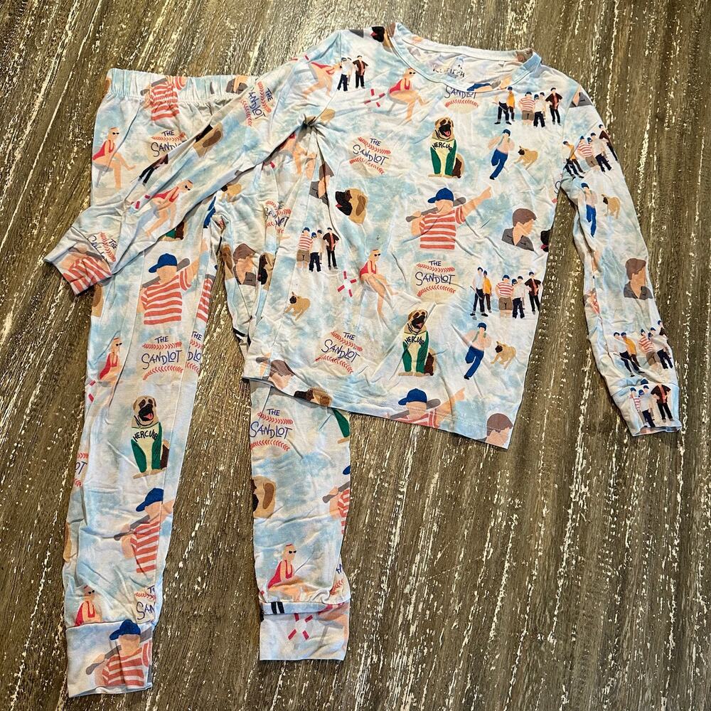 Velveteen by Bunny Knots Sandlot Baseball Limited Edition Pajama Set Bamboo 4T